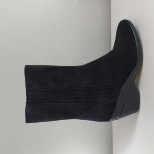 Cole Haan x Nike Air Wedge Pull On Black Suede Boots l Size 6